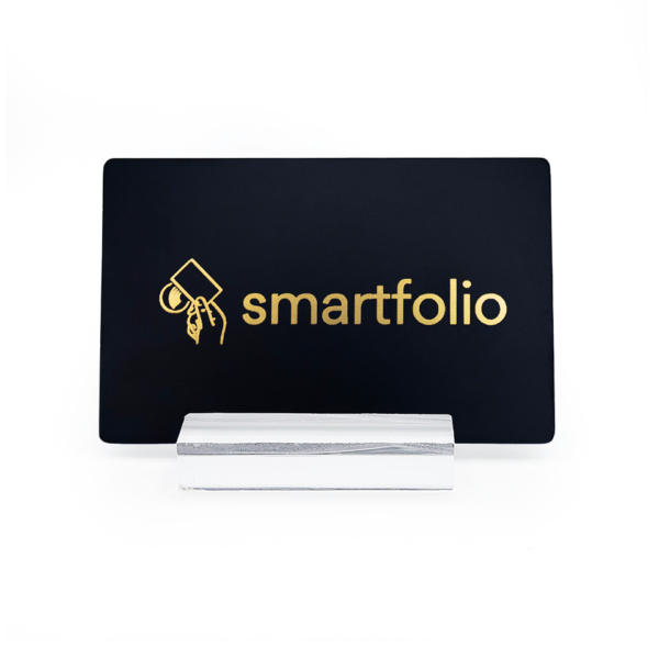 Gold Metal Matte Black Card