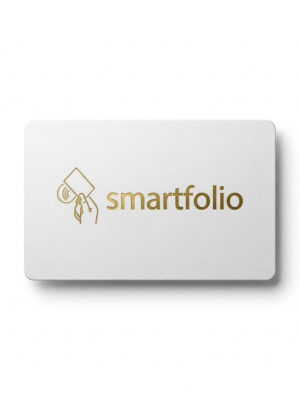 Gold Metal Matte White Card